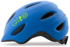Giro Scamp Kinder Fahrradhelm - Blue Lime Mat