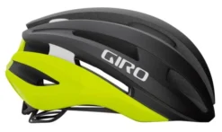 Giro Synthe MIPS II Rennradhelm - Mat Black Fade/highlight Yellow -Fahrradzubehör Geschäft 200255004 Giro Synthe MIPS road helmet matte black fade highlight yellow left