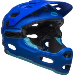 Bell Super 3R MIPS All-Mountain/Downhill-Helm - Mat Blue/bright Blue -Fahrradzubehör Geschäft 210196006 Bell SUPER 3R Mips matte blue brigh 5