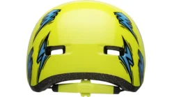 Bell Lil Ripper Kinder Fahrradhelm - Hi-viz/blue Bolt -Fahrradzubehör Geschäft 210208015 bell lil ripper youth helmet bolt gloss hi viz back