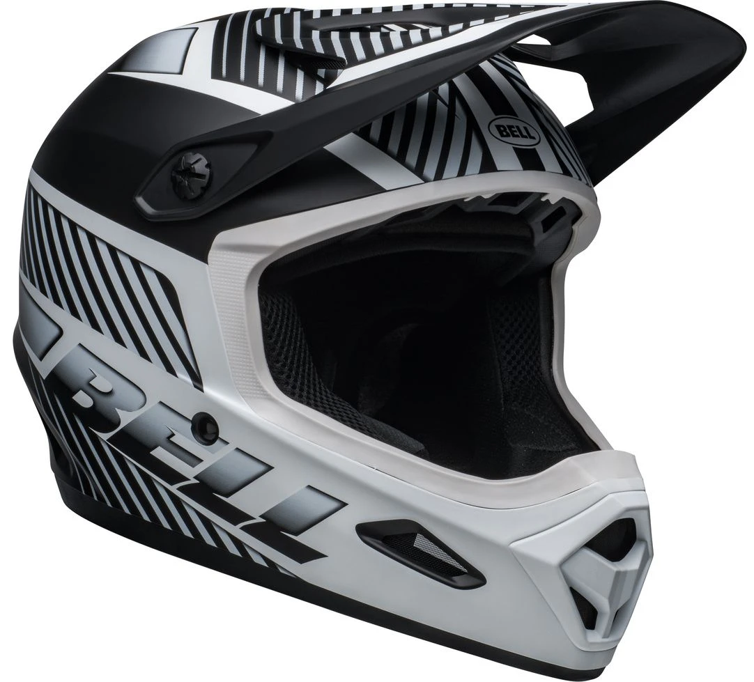 Bell Transfer BMX Downhill-Helm - Mat Black-white 2 Bell Transfer BMX Downhill-Helm - Mat Black-white – Bild 2