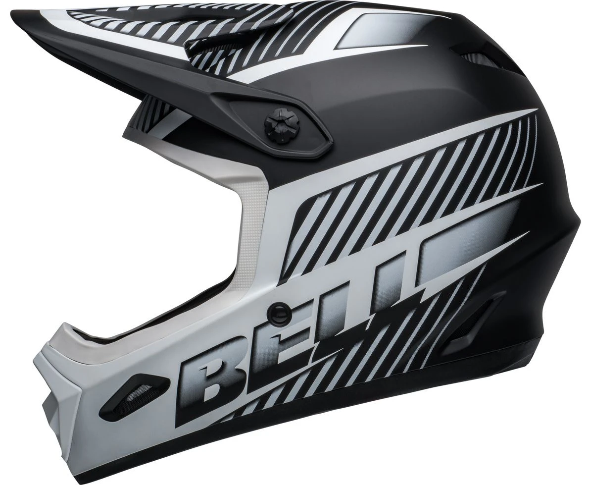Bell Transfer BMX Downhill-Helm - Mat Black-white 1 Bell Transfer BMX Downhill-Helm - Mat Black-white