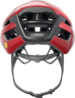ABUS Powerdom Mips Rennradhelm - Blaze Red Shiny -Fahrradzubehör Geschäft 91965 POWERDOME MIPS BLAZE RED REAR CMYK