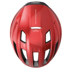 ABUS Powerdom Mips Rennradhelm - Blaze Red Shiny -Fahrradzubehör Geschäft 91965 POWERDOME MIPS BLAZE RED TOP CMYK