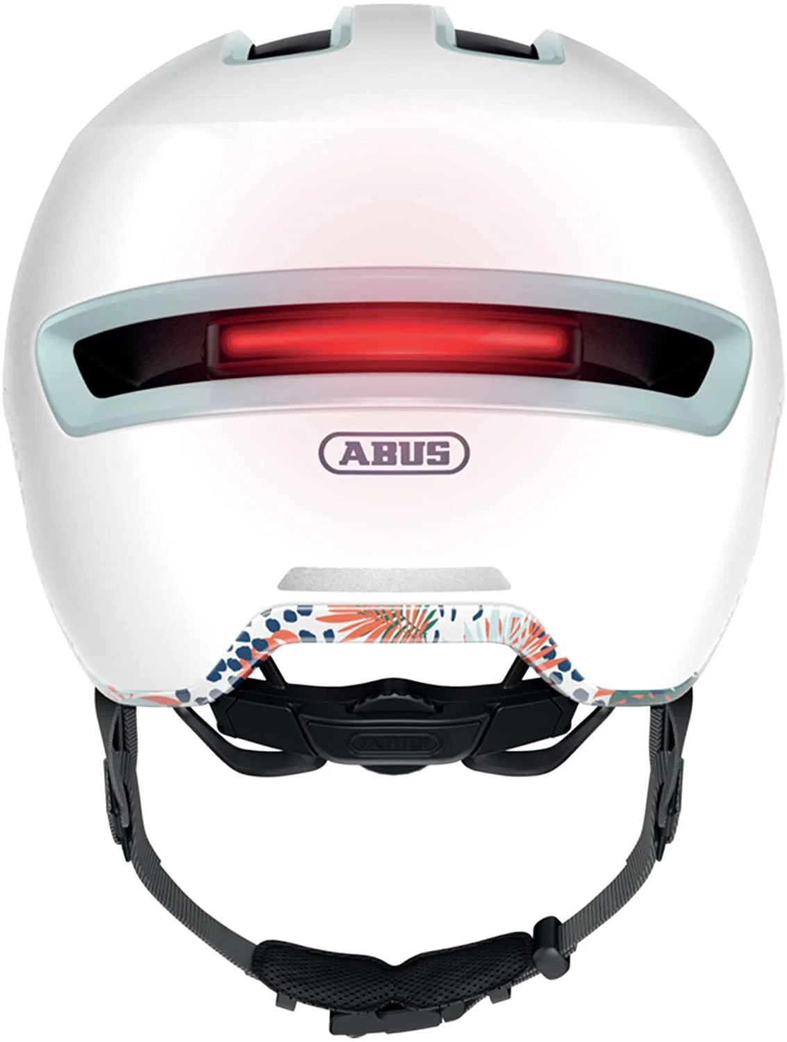 ABUS HUD-Y City- Fahrradhelm - Flower White Shiny 3 ABUS HUD-Y City- Fahrradhelm - Flower White Shiny – Bild 3