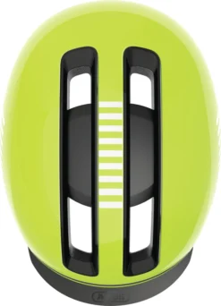 ABUS HUD-Y City- Fahrradhelm - Signal Yellow -Fahrradzubehör Geschäft Abus Hud y city stadt fahrradhelm ebike helm signal yellow 4