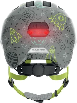 ABUS Smiley 3.0 LED Kinder-Fahrradhelm - Grey Space -Fahrradzubehör Geschäft Abus Smiley 3 0 LED kinder fahrradhelm grey space 3