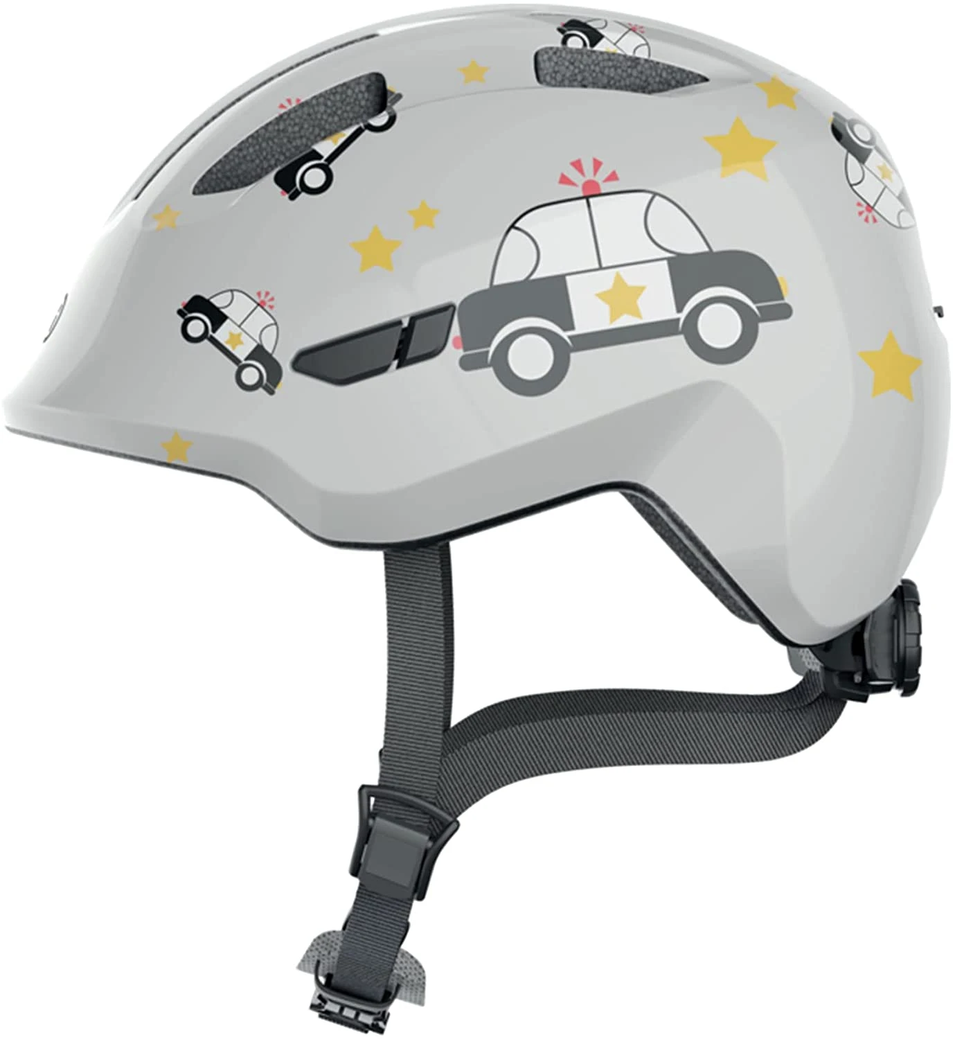 ABUS Smiley 3.0 Kinder-Fahrradhelm - Grey Police 1 ABUS Smiley 3.0 Kinder-Fahrradhelm - Grey Police