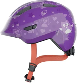 ABUS Smiley 3.0 Kinder-Fahrradhelm - Purple Star