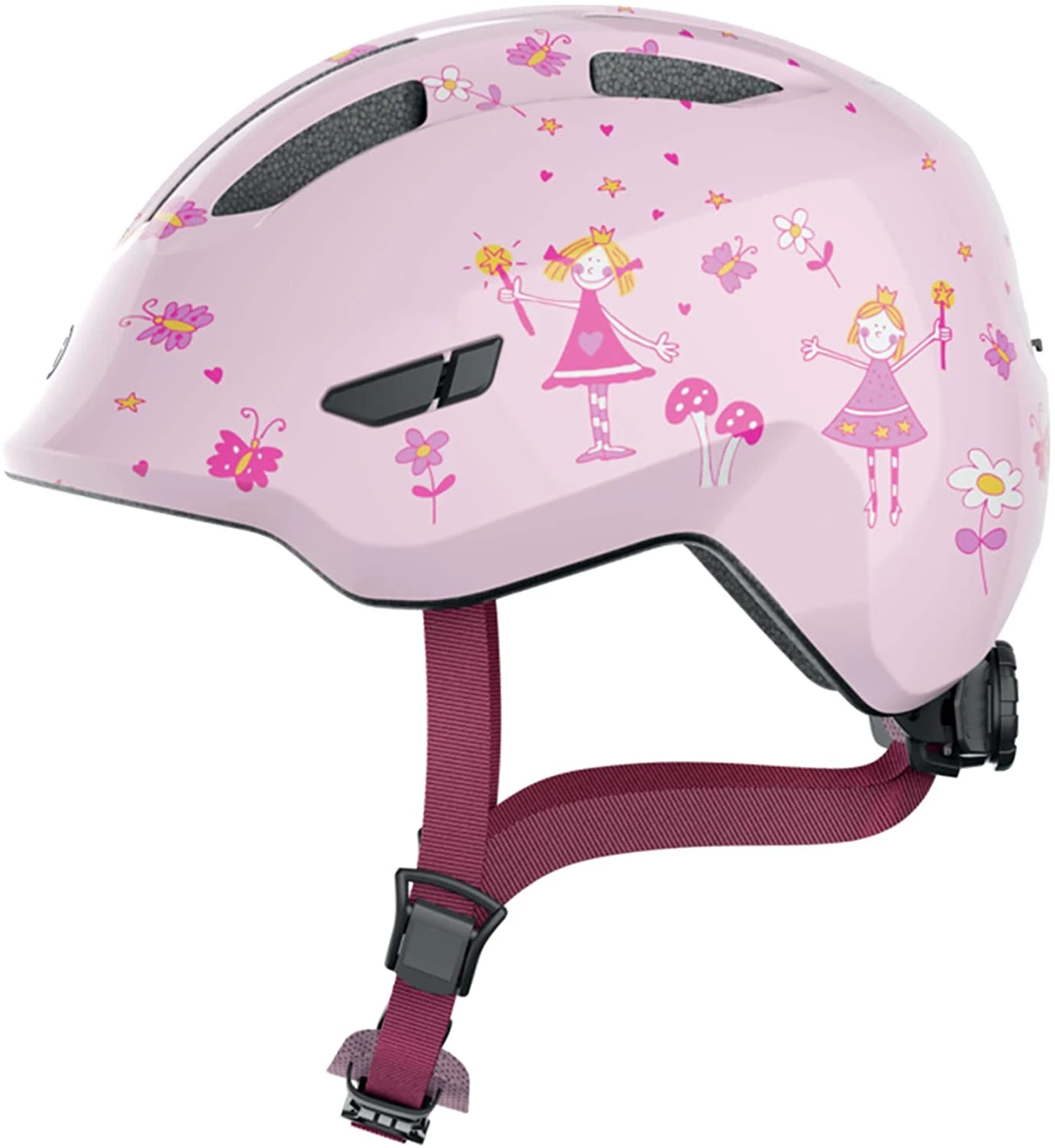 ABUS Smiley 3.0 Kinder-Fahrradhelm - Rose Princess 1 ABUS Smiley 3.0 Kinder-Fahrradhelm - Rose Princess