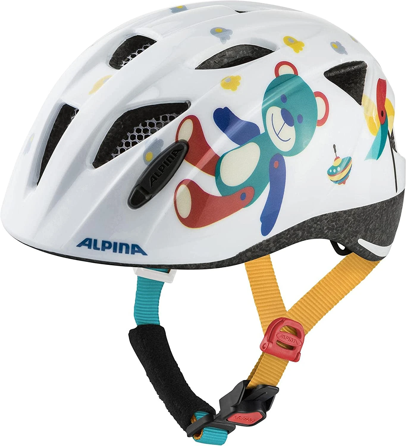 Alpina Ximo Kinder Fahrradhelm - White Bear Gloss 1 Alpina Ximo Kinder Fahrradhelm - White Bear Gloss