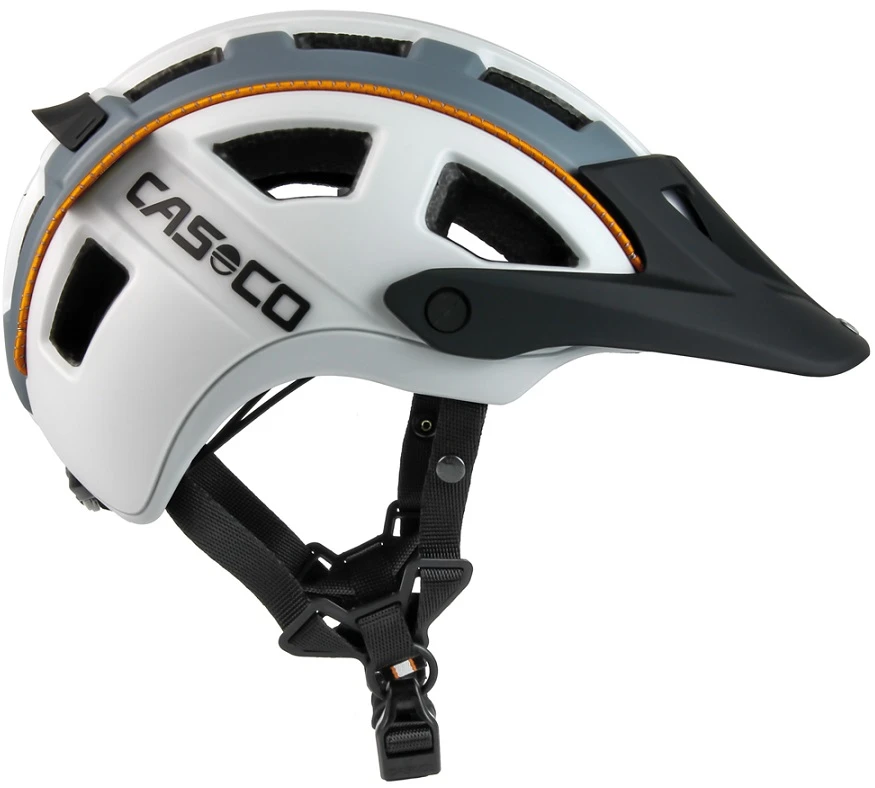 CASCO MTBE 2 MTB-Helm - Kreide Grau Orange Matt 1 CASCO MTBE 2 MTB-Helm - Kreide Grau Orange Matt