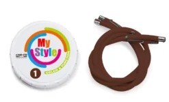 MyStyle Streifen Für Casco Fahrradhelm/Reithelm-Braun/Reflektor