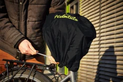 Helmtüte - Helmtasche Mit Diebstahlschutz -Fahrradzubehör Geschäft Helmtuete helmschloss fahrradhelm anschliessen 4