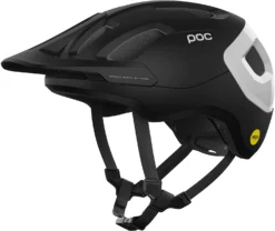 POC Axion Race MIPS MTB-Fahrradhelm-Helm - Uranium Black Matt/Hydrogen White
