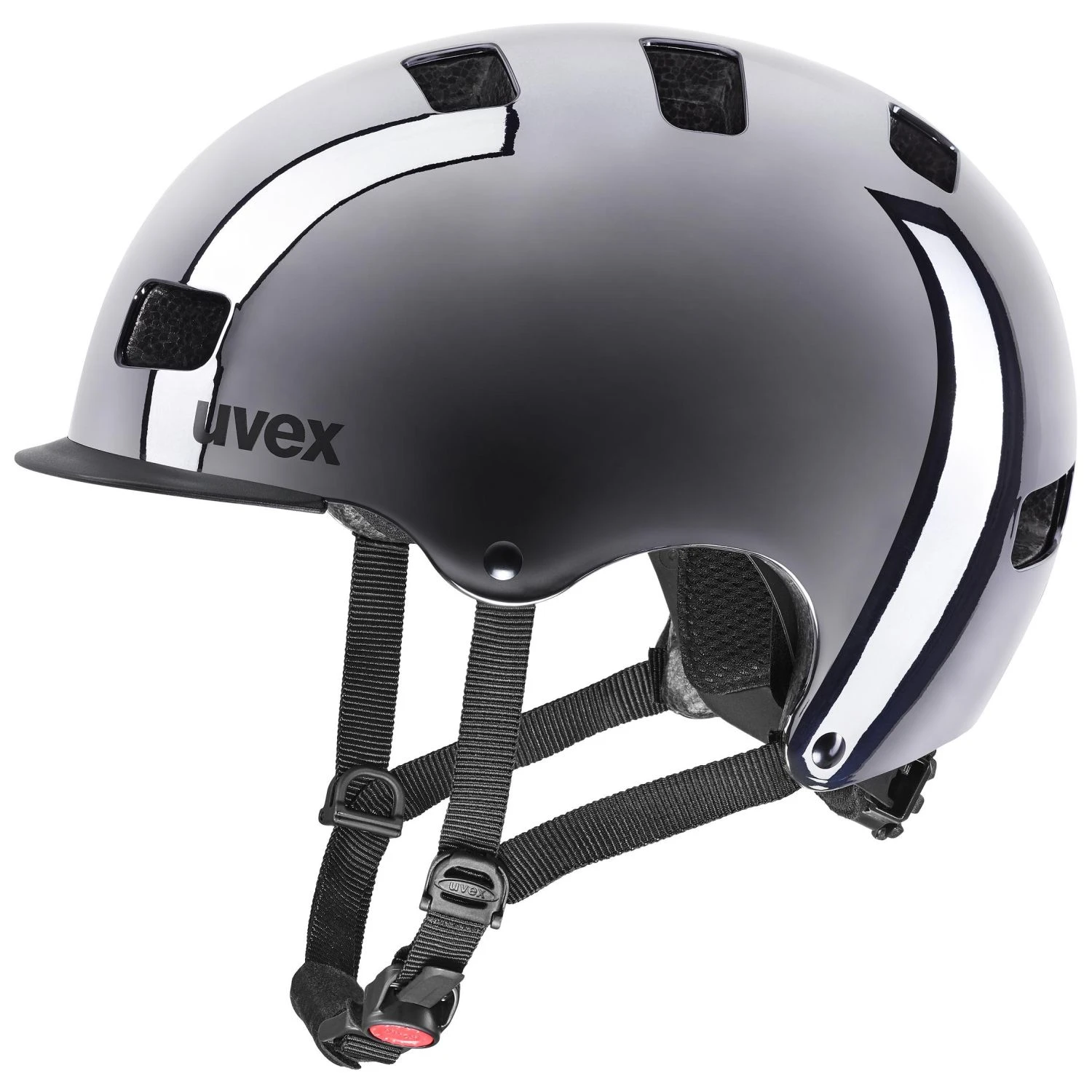 Uvex HLMT 5 Bike Pro BMX Helm - Gunmetall Chrome 1 Uvex HLMT 5 Bike Pro BMX Helm - Gunmetall Chrome