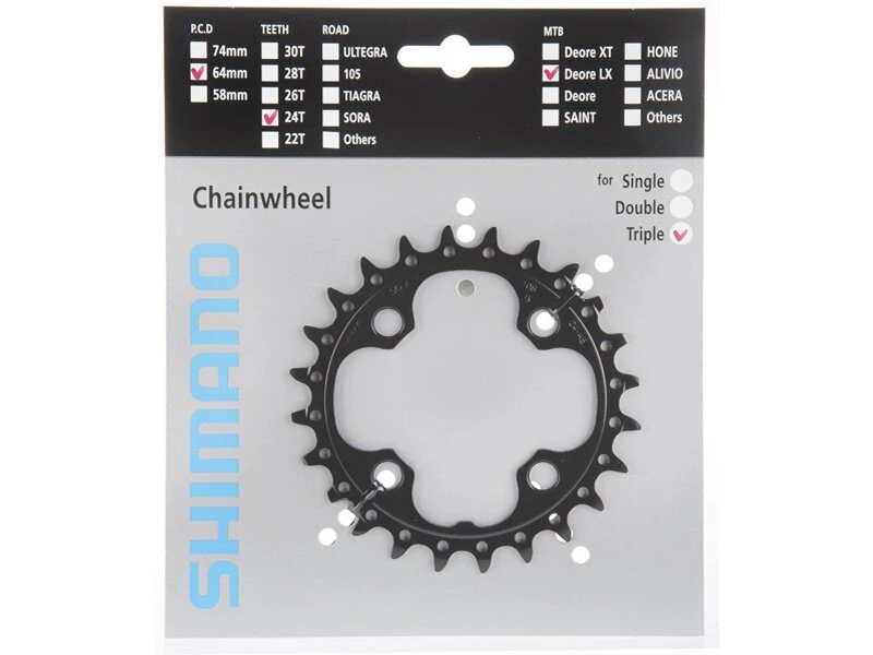 Shimano FC-M660, 10-fach, 24 Zähne 1 Shimano FC-M660, 10-fach, 24 Zähne