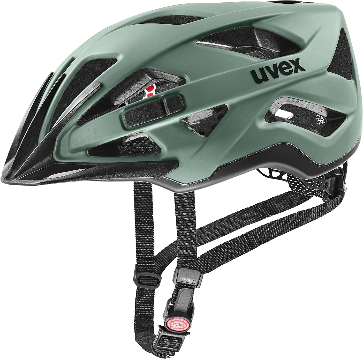 Uvex Active Cc Fahrradhelm - Moos Green Black Mat 1 Uvex Active Cc Fahrradhelm - Moos Green Black Mat