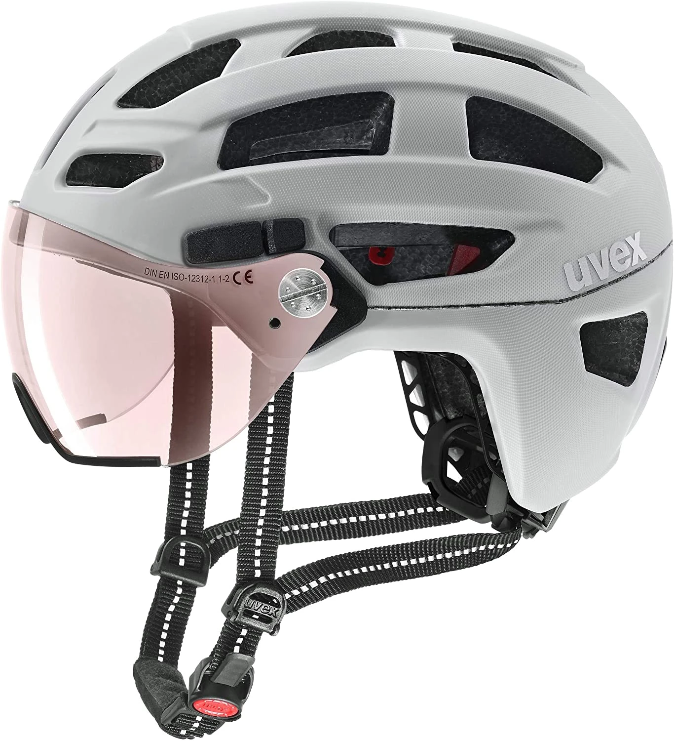 Uvex Finale Visor Vario Visier Fahrradhelm - Pap Mat