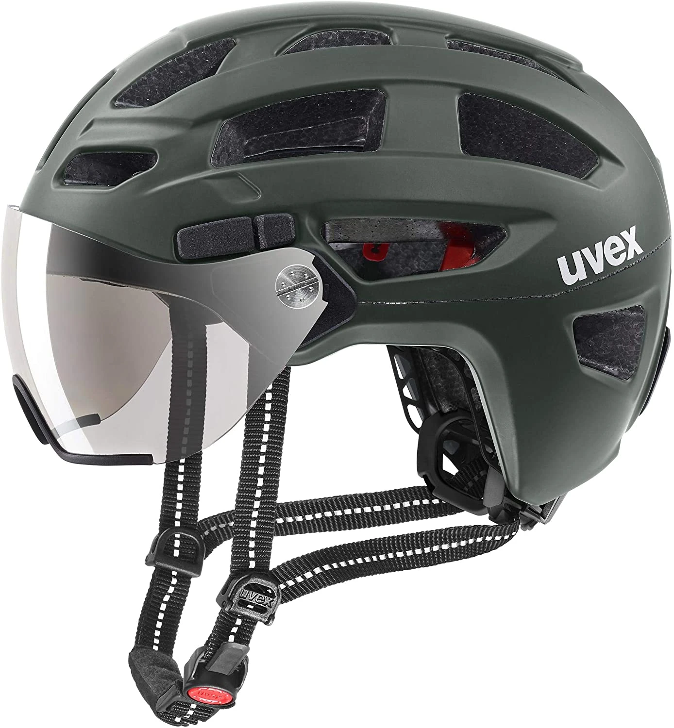 Uvex Finale Visor Visier Fahrradhelm - Forest Mat