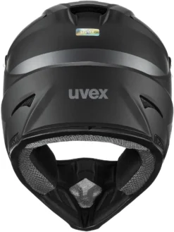 Uvex HLMT 10 Bike Full Face Helm - Black Grey Matt -Fahrradzubehör Geschäft uvex hlmt 10 bike dowmhill bmx helm schwarz grau matt 3