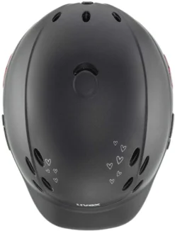 Uvex Onyxx Kinderreithelm - Glamour Black Pink Mat 10 Uvex Onyxx Kinderreithelm - Glamour Black Pink Mat -Fahrradzubehör Geschäft uvex onyx glamour kinder reithelm black pink 5