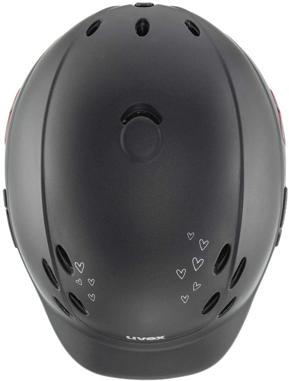 Uvex Onyxx Kinderreithelm - Glamour Black Pink Mat 5 Uvex Onyxx Kinderreithelm - Glamour Black Pink Mat – Bild 5