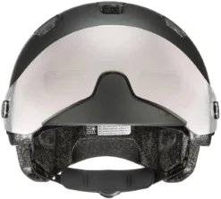Uvex Rush Visor Visier Fahrradhelm - Dark Silver Mat -Fahrradzubehör Geschäft uvex rush visor Visier Fahrradhelm mit Ruecklicht dark silver mat 3