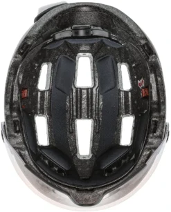 Uvex Rush Visor Visier Fahrradhelm - Dark Silver Mat -Fahrradzubehör Geschäft uvex rush visor Visier Fahrradhelm mit Ruecklicht dark silver mat 6