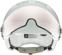 Uvex Rush Visor Visier Fahrradhelm - Papyrus Grey Mat -Fahrradzubehör Geschäft uvex rush visor Visier Fahrradhelm mit Ruecklicht papyrus grey mat 2a